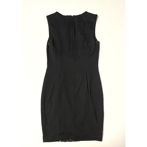 NYDJ Black Stretch Sheath Dress with Lace Inset Built-in Shapewear‎ 8 Cocktail - Picture 6 of 7